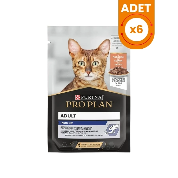 Pro Plan İndoor Somonlu Pouch Yetişkin Konserve Kedi Maması